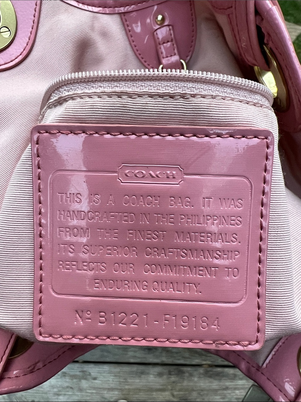 Coach Pink Multicolor The Beach Print F19184 2012 1 tag & RARE HTF COACH ORB - Picture 7 of 17